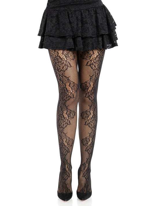Fleurine Eyelet Lace Tights