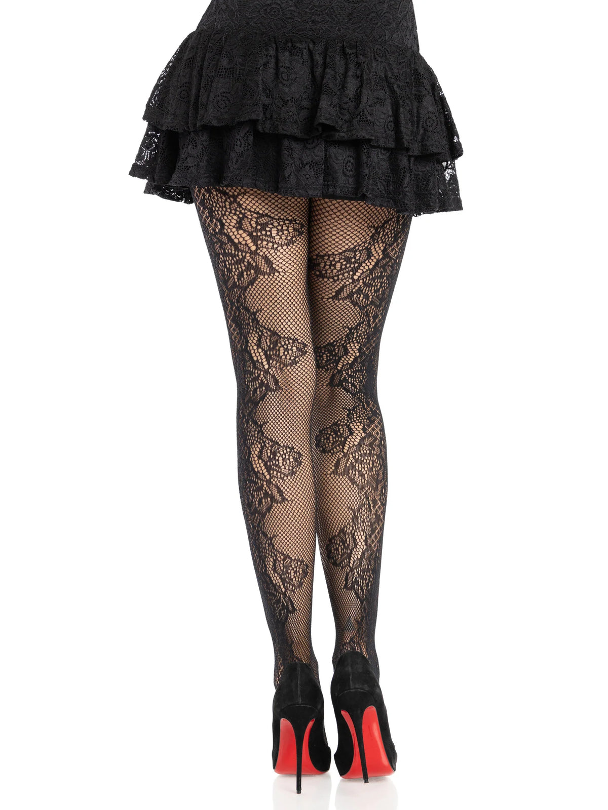 Fleurine Eyelet Lace Tights