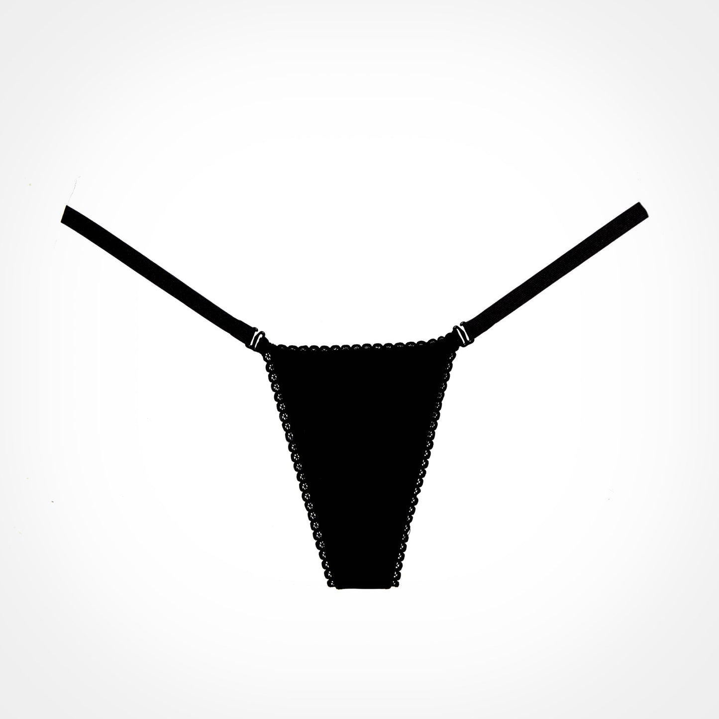 Adore Between The Cheats Wetlook Black Panty