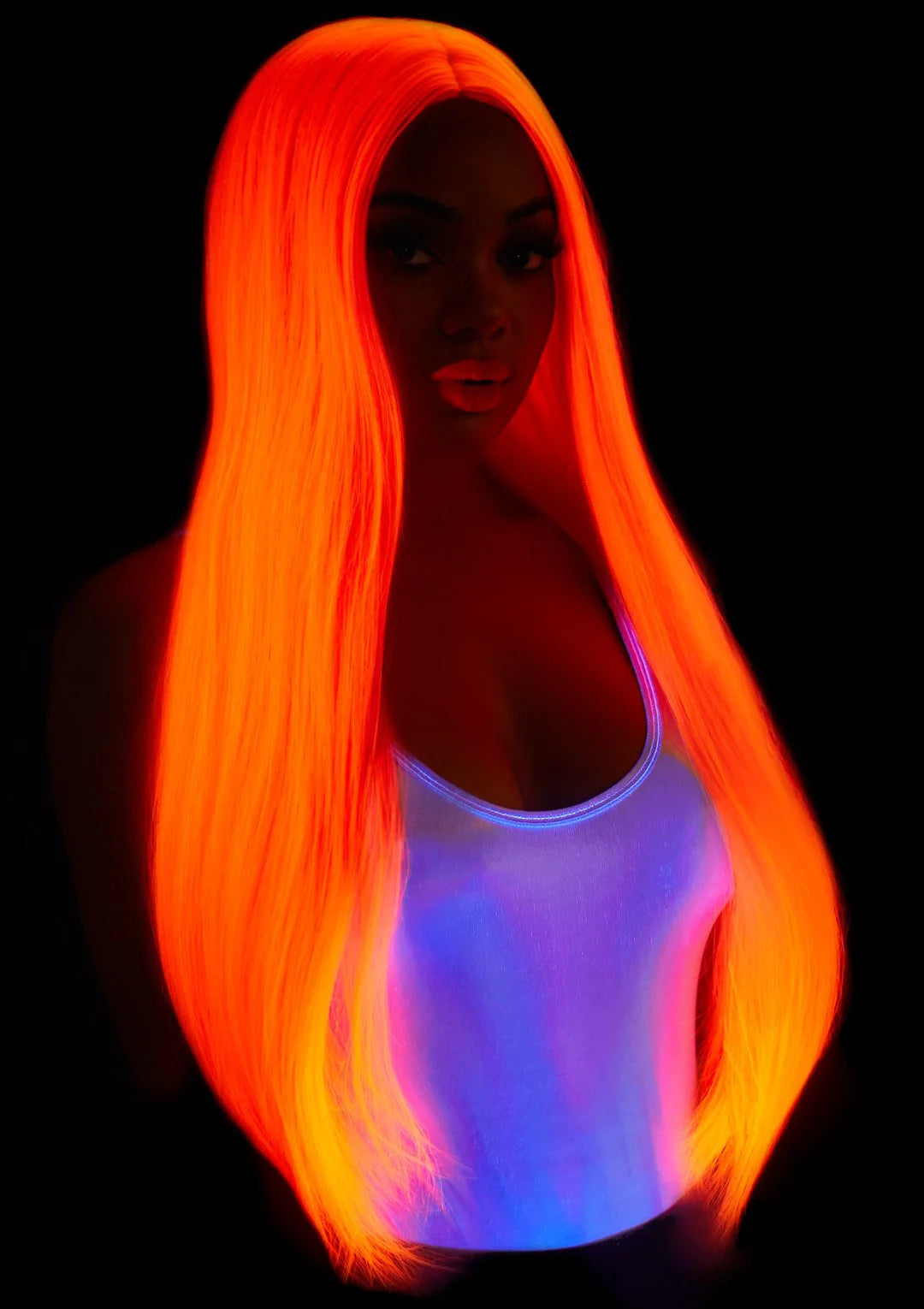 33in Long Straight Center Part Wig