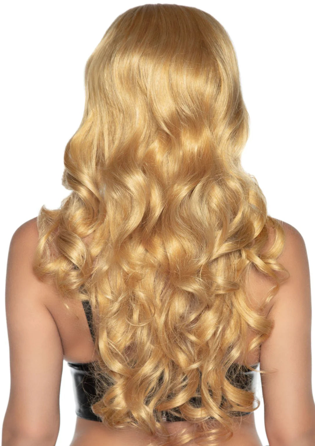 26” Long Curly Bang Wig w/ Braid