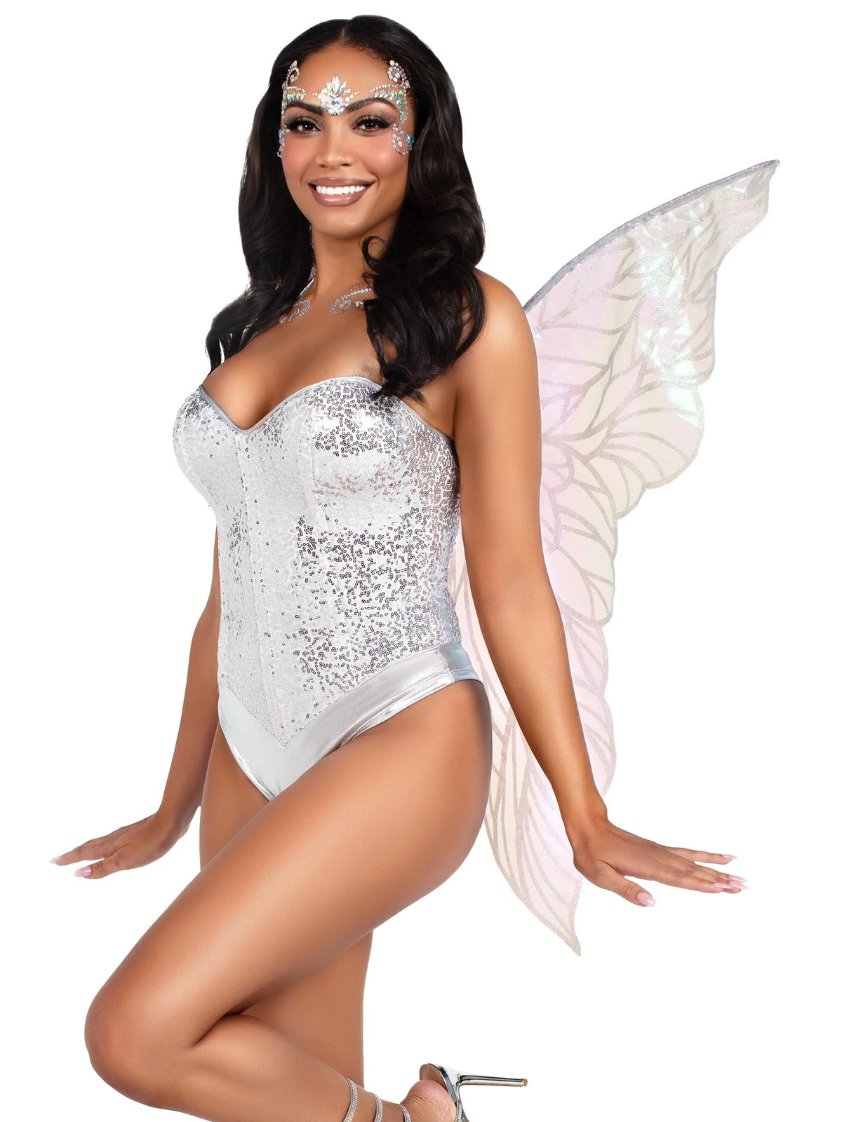 Iridescent Strapless Fairy Wings