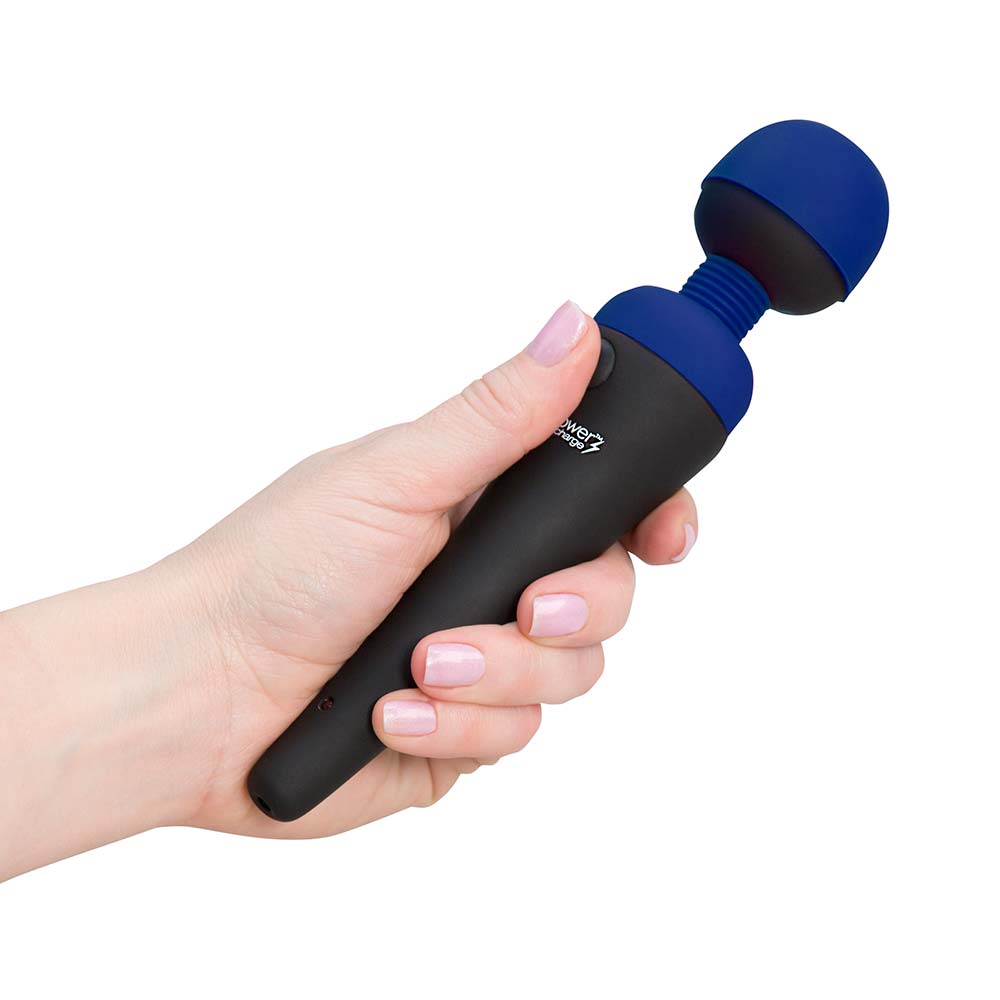 Palm Power Massager Blue Rechargeable