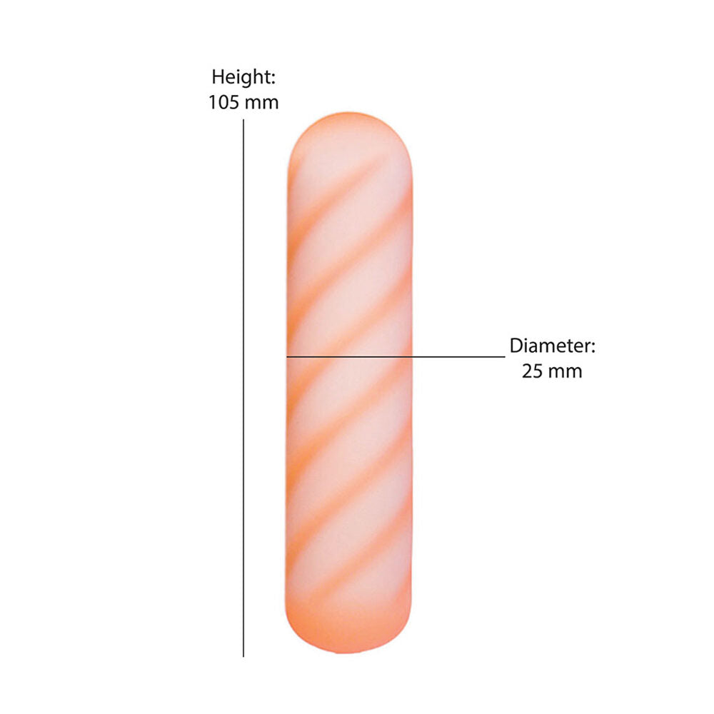 4" Softies Dual Layer Bullet Orange