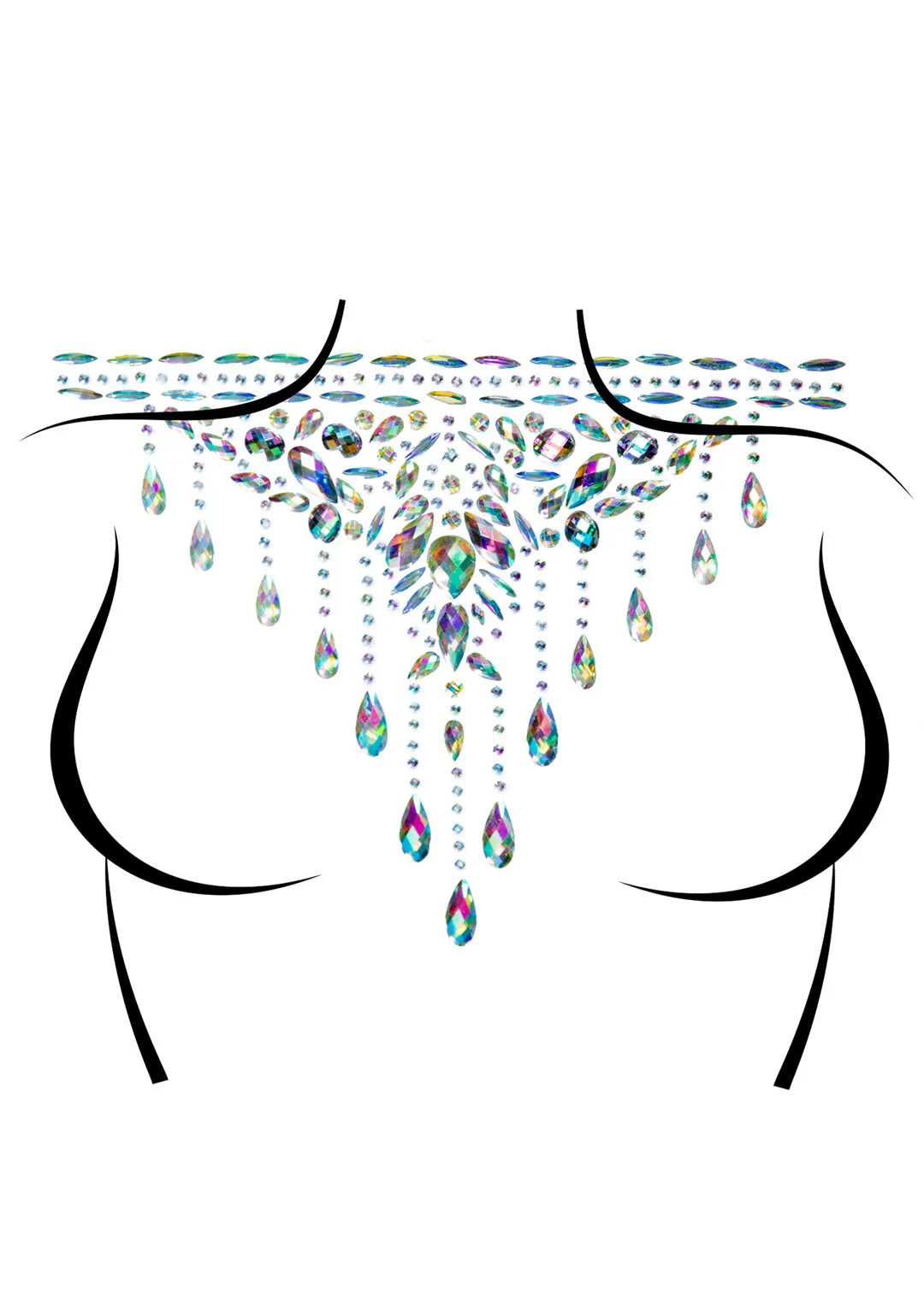Choker Adhesive Body Jewels Sticker