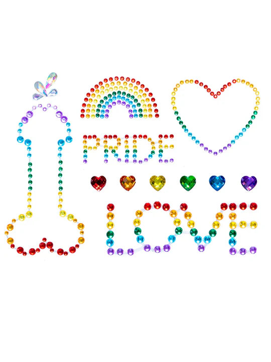 Pride Adhesive Body Jewels Stickers