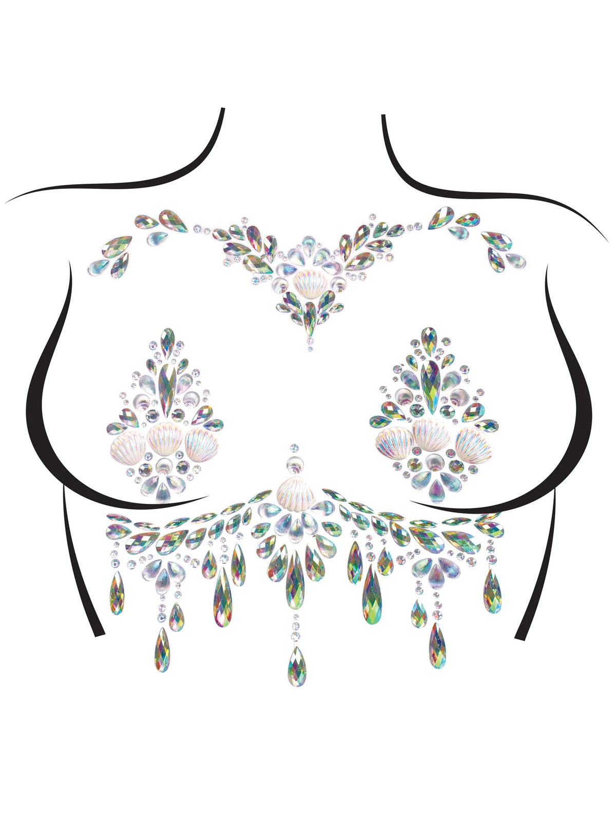 Siren Adhesive Body Jewels Sticker