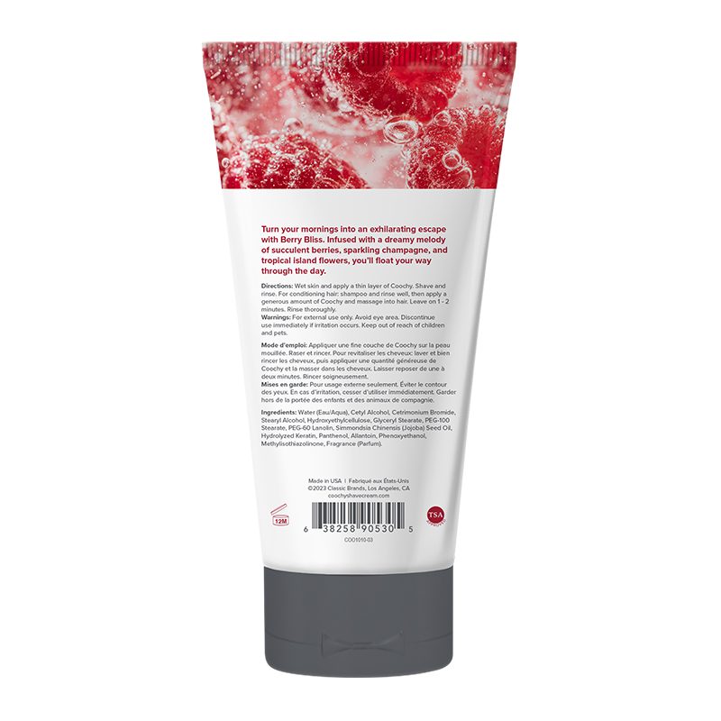 3.4 oz Coochy Shave Cream Berry Bliss