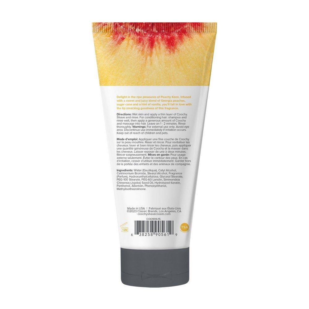 0.5 oz Coochy Shave Cream Peachy Keen