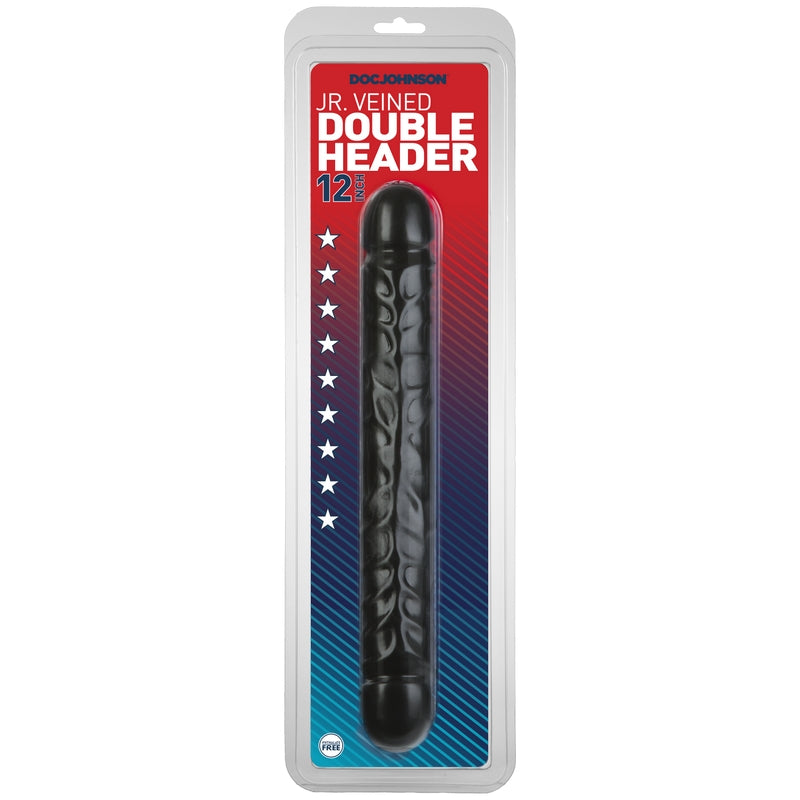 12 Jr. Veined Double Header Black