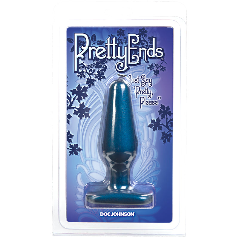 Pretty Ends Iridescent Butt Plug Medium Midnight Blue
