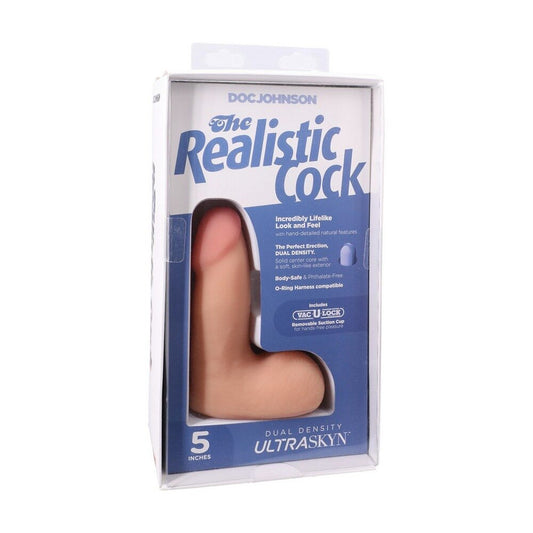The Realistic UltraSkyn Cock 5″ Vanilla with Balls