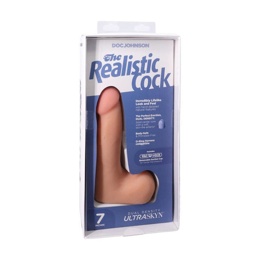 The Realistic UltraSkyn Cock 7″ Vanilla with Balls