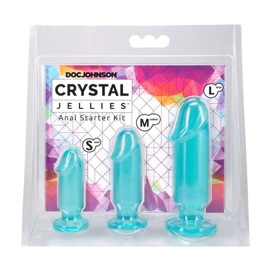 Crystal Jellies Teal Anal Starter Kit