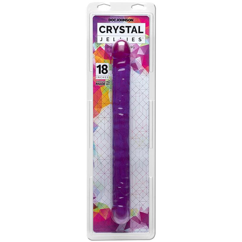 Crystal Jellies 18 Double Dong Purple
