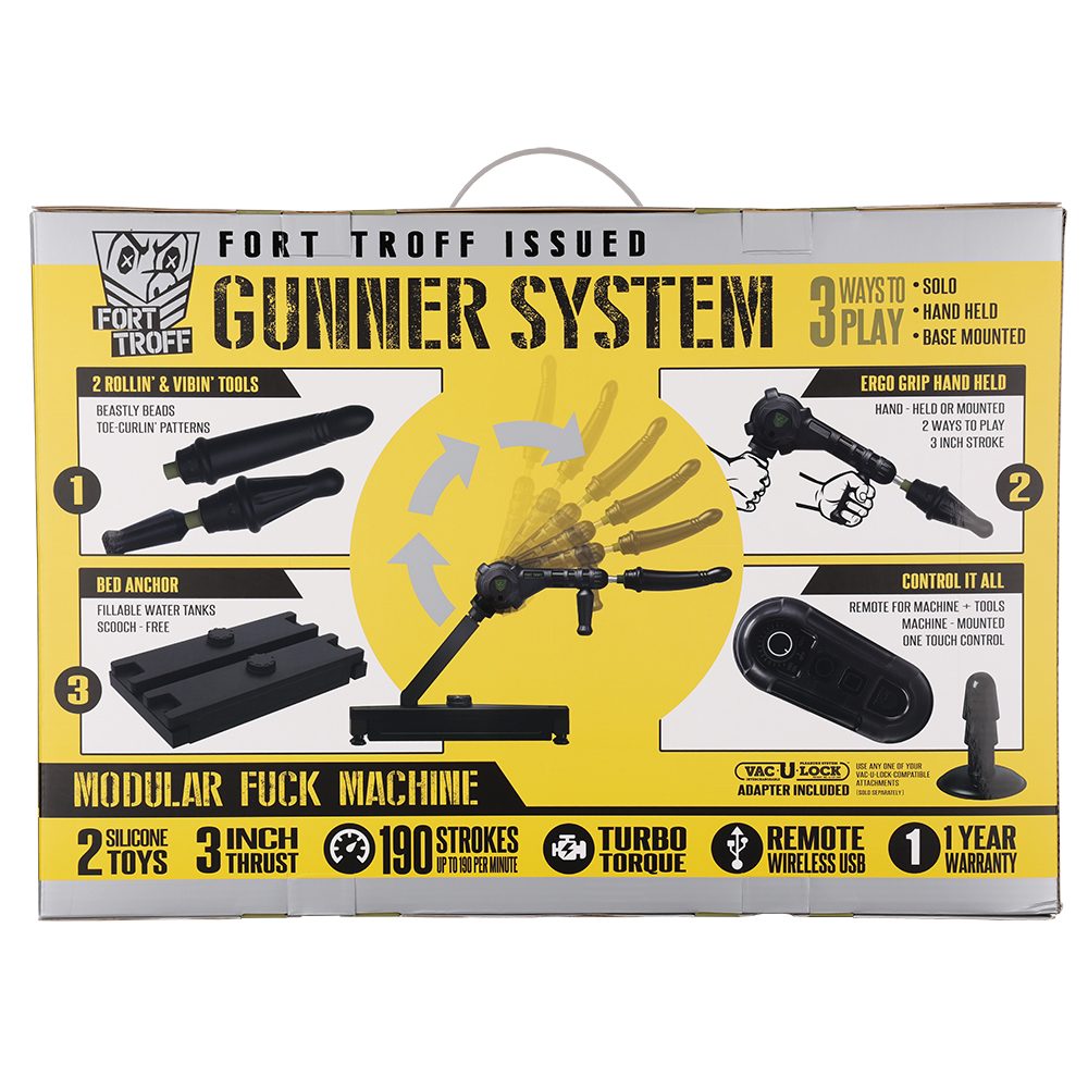 Fort Troff - Gunner System - 3-In-1 Modular Fuck Machine - Black