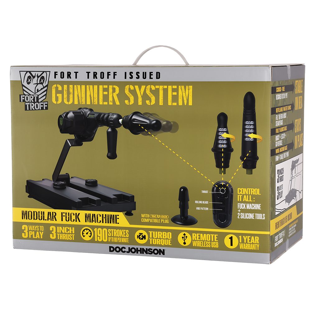 Fort Troff - Gunner System - 3-In-1 Modular Fuck Machine - Black