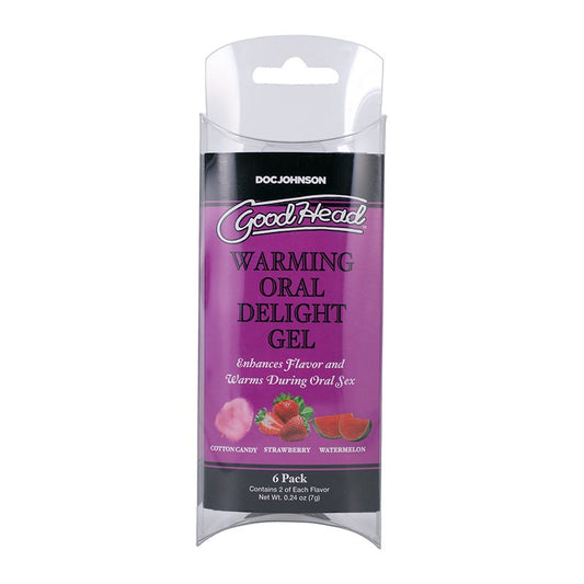 GoodHead - Warming Head Oral Delight Gel - 6 Pack - 0.24 oz.