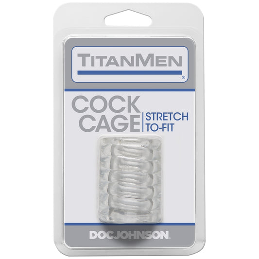CD  Titanmen Tools Cock Cage Clear