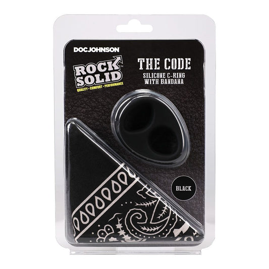 The Code Silicone C-Ring w/Bandana Black