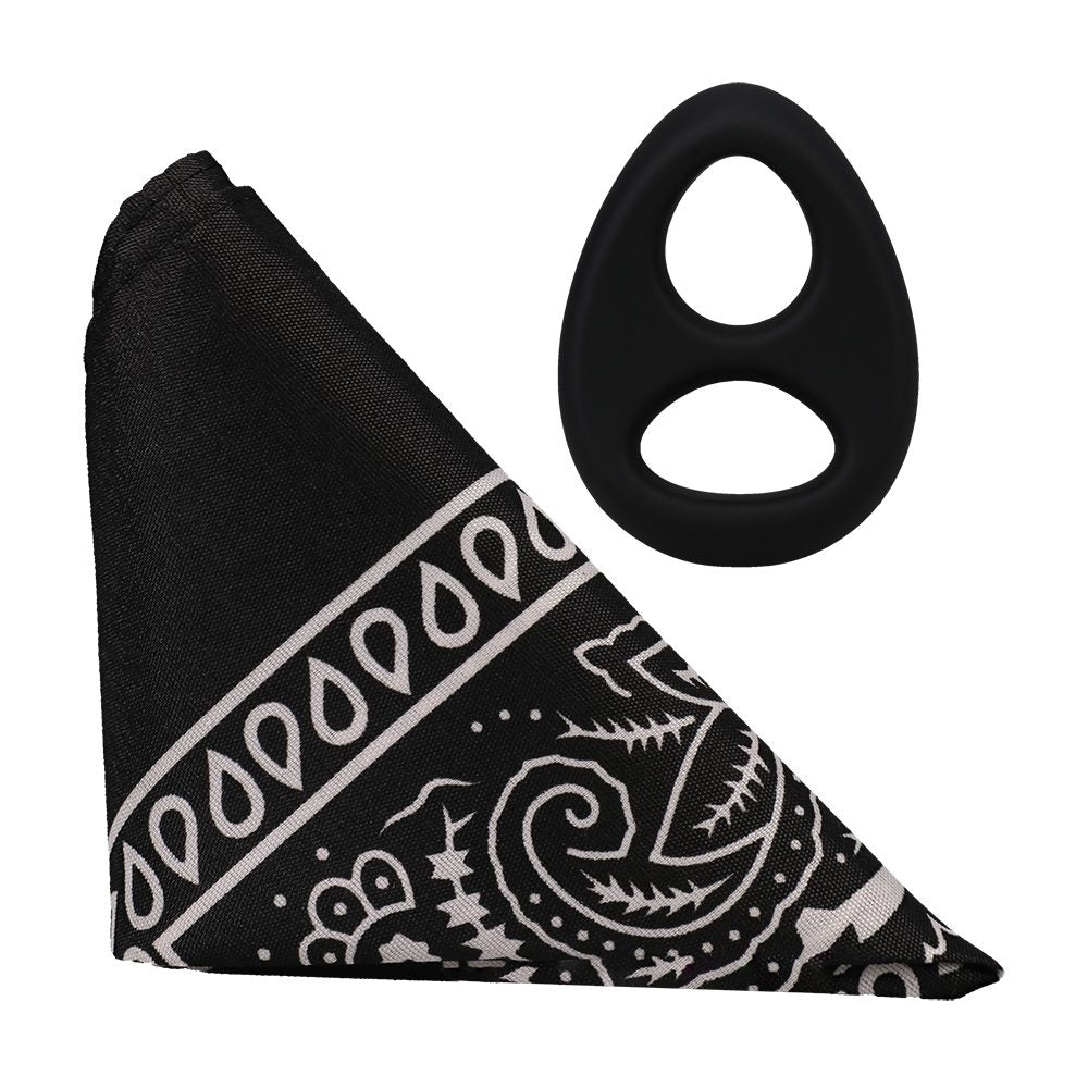 The Code Silicone C-Ring w/Bandana Black