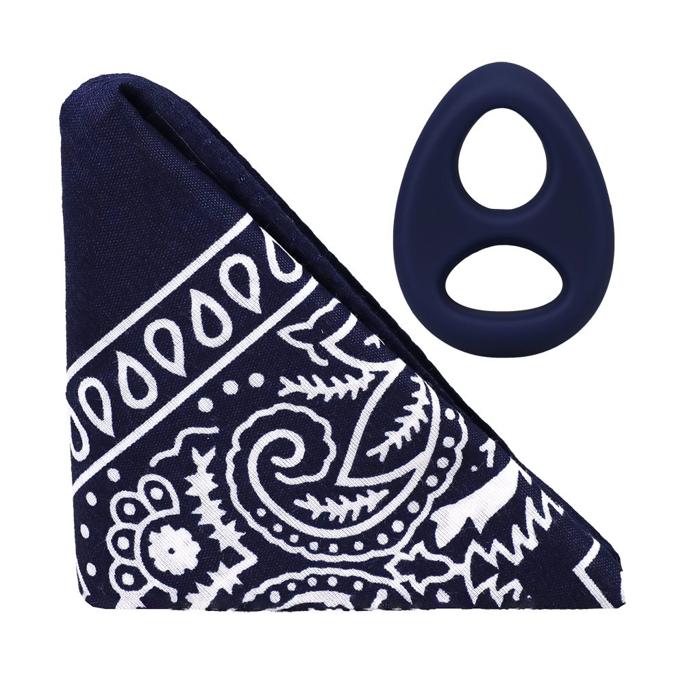 The Code Silicone C-Ring w/Bandana Navy Blue