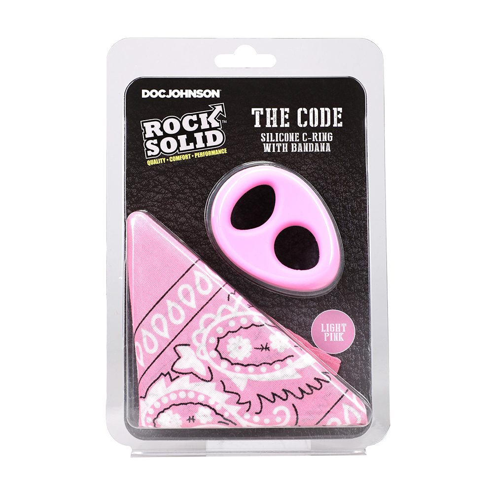 The Code Silicone C-Ring w/Bandana Light Pink