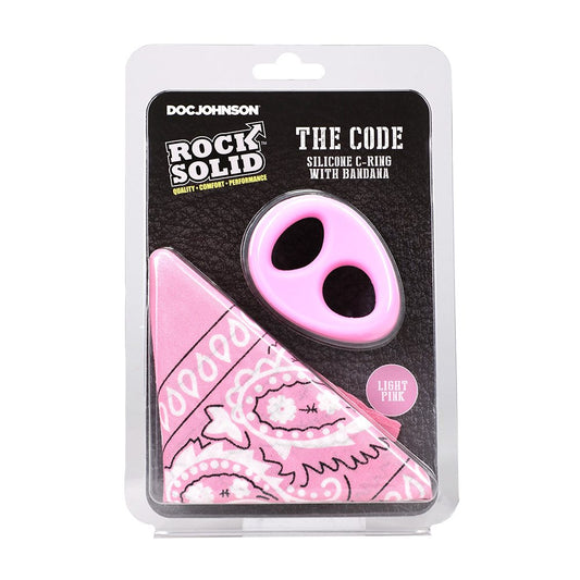 The Code Silicone C-Ring w/Bandana Light Pink