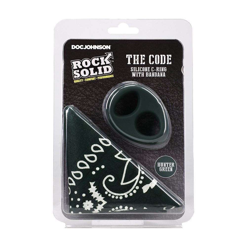 The Code Silicone C-Ring w/Bandana Hunter Green