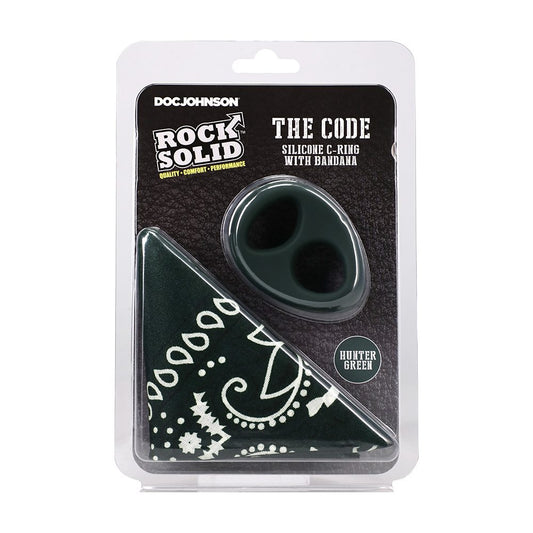 The Code Silicone C-Ring w/Bandana Hunter Green
