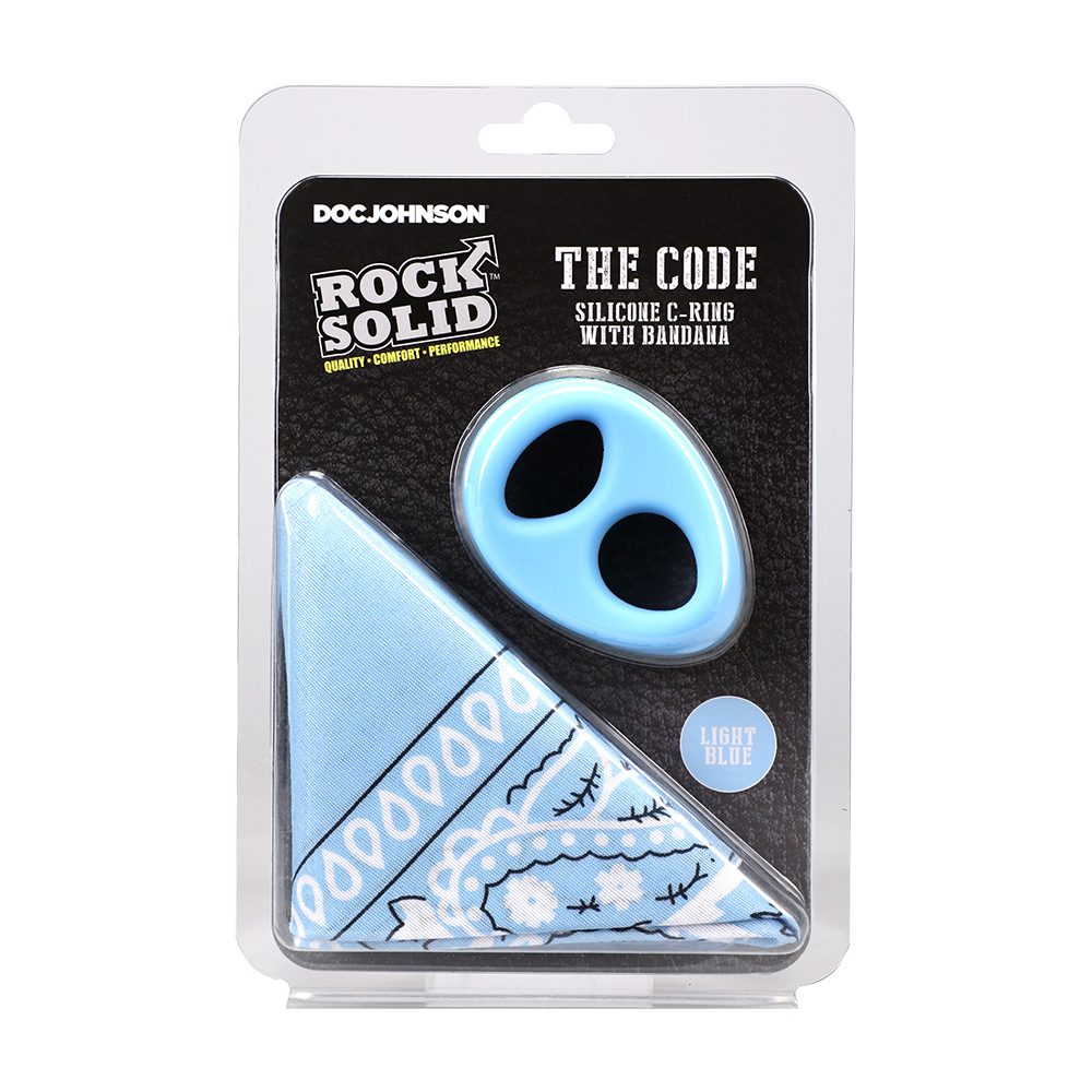 The Code Silicone C-Ring w/Bandana Light Blue