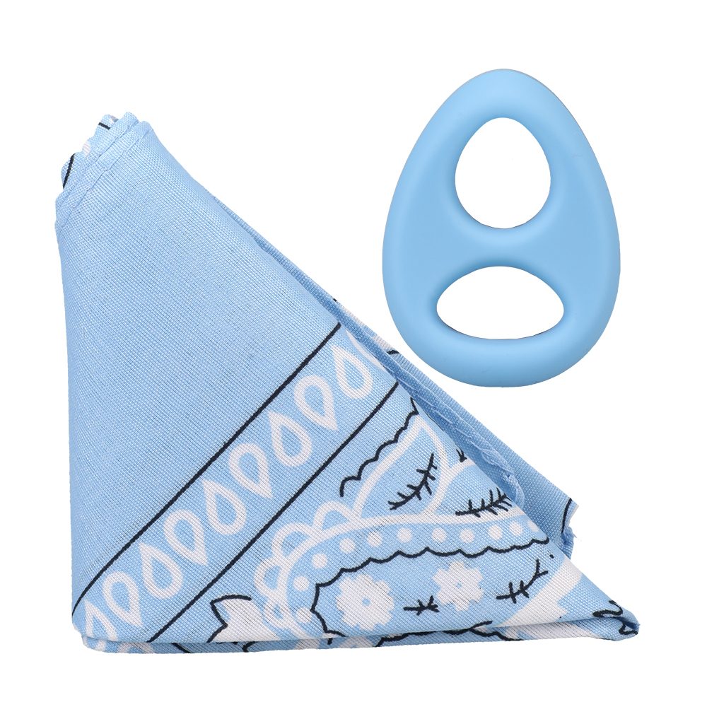 The Code Silicone C-Ring w/Bandana Light Blue