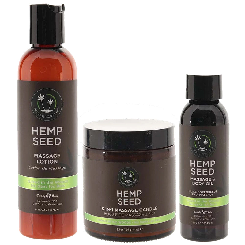Hemp Seed Massage Gift Box Naked in the Woods