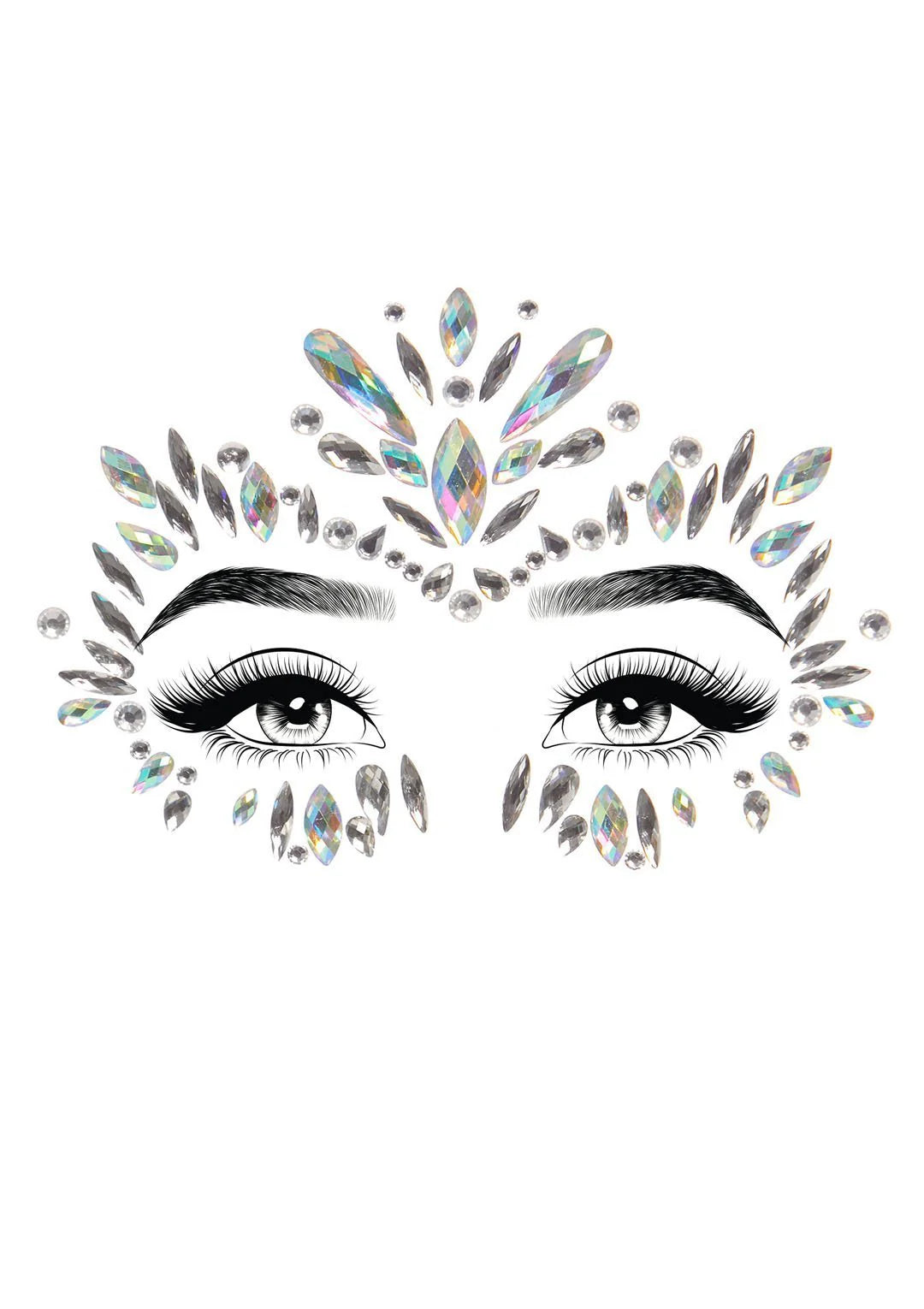 Iris Adhesive Face Jewels Sticker