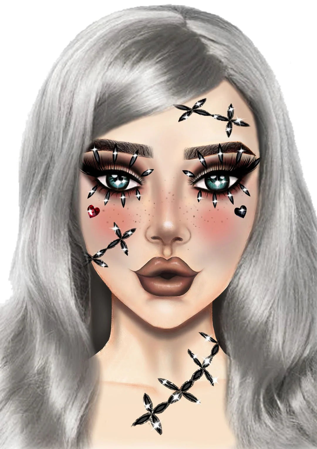 Scarecrow Rhinestone Stick-On Jewels