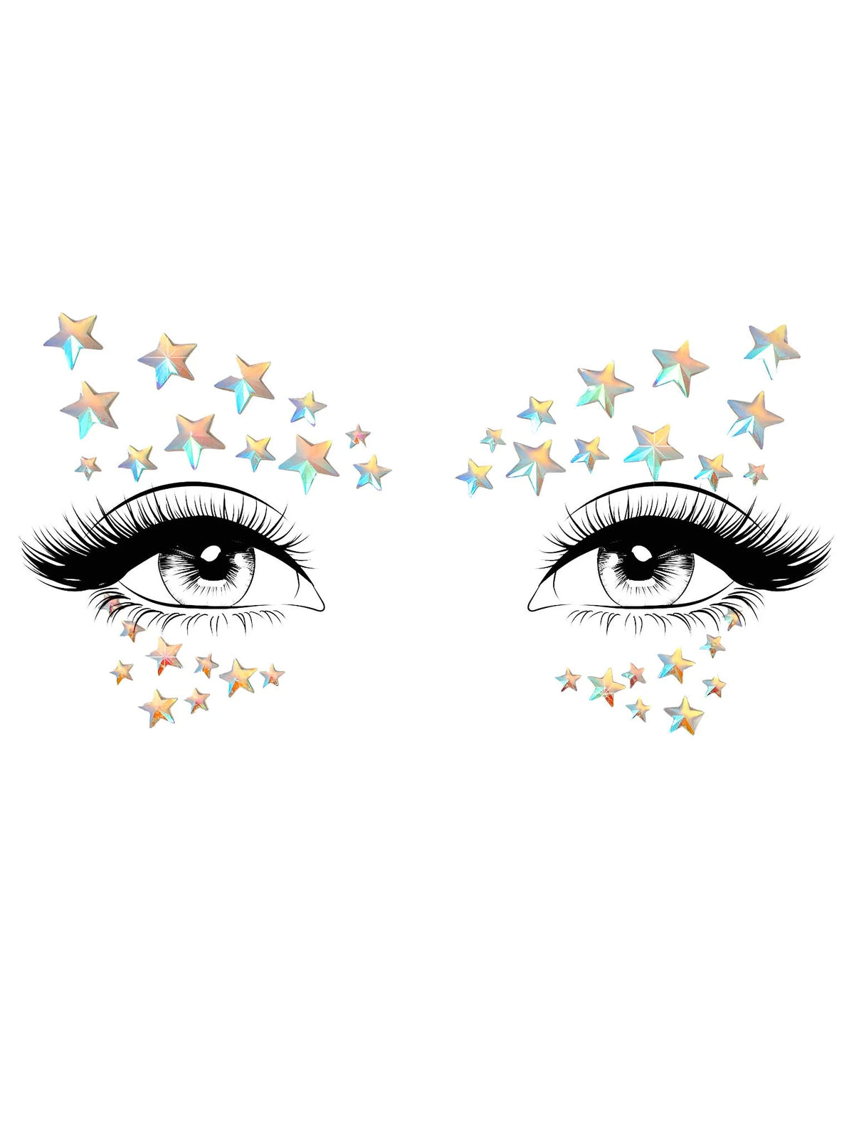 Celeste Adhesive Glow In The Dark Face Jewels Sticker