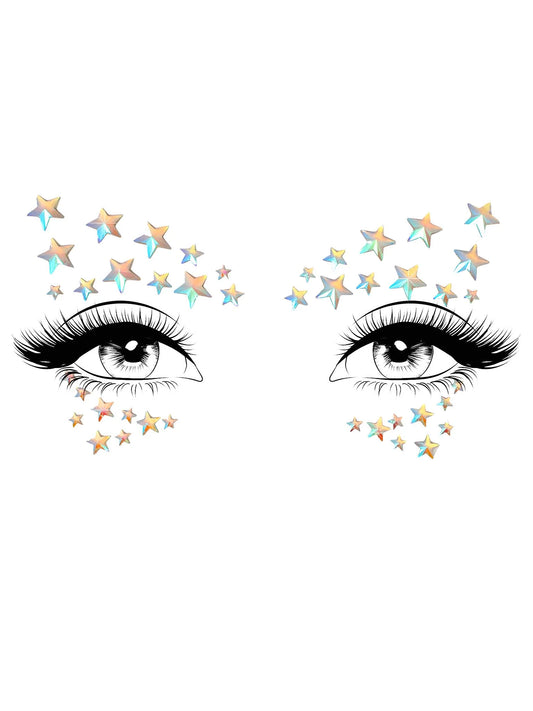 Celeste Adhesive Glow In The Dark Face Jewels Sticker
