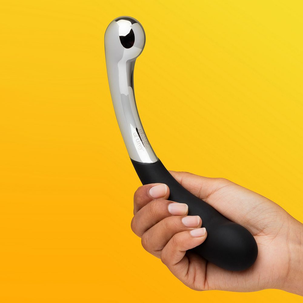 Steel & Silicone Dildo