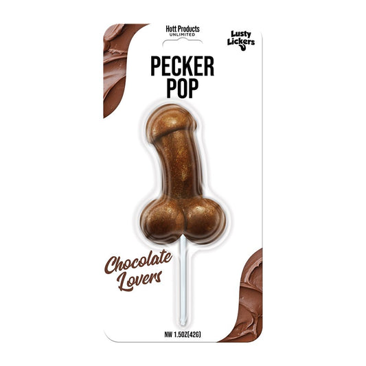 Lusty Lickers Pecker Pop Chocolate