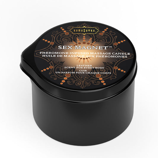 2 oz Sex Magnet Candle Leather Scent