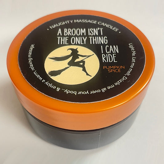 1.7 oz Massage Candle â€œA Broomâ€ Pumkin Spice