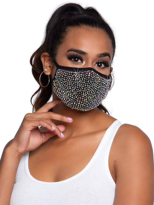 Zuri Rhinestone Fask Mask