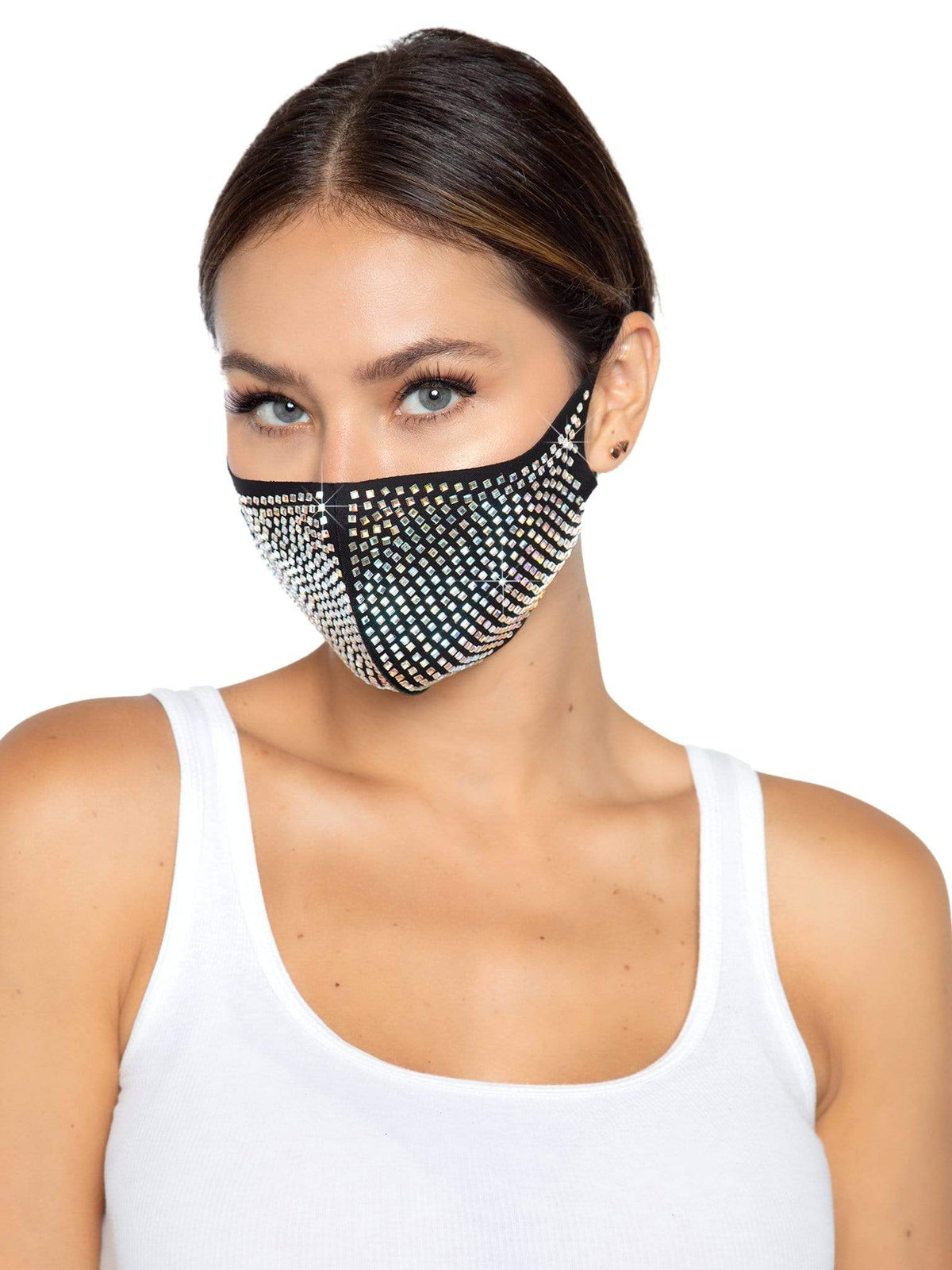 Mika Rhinestone Face Mask