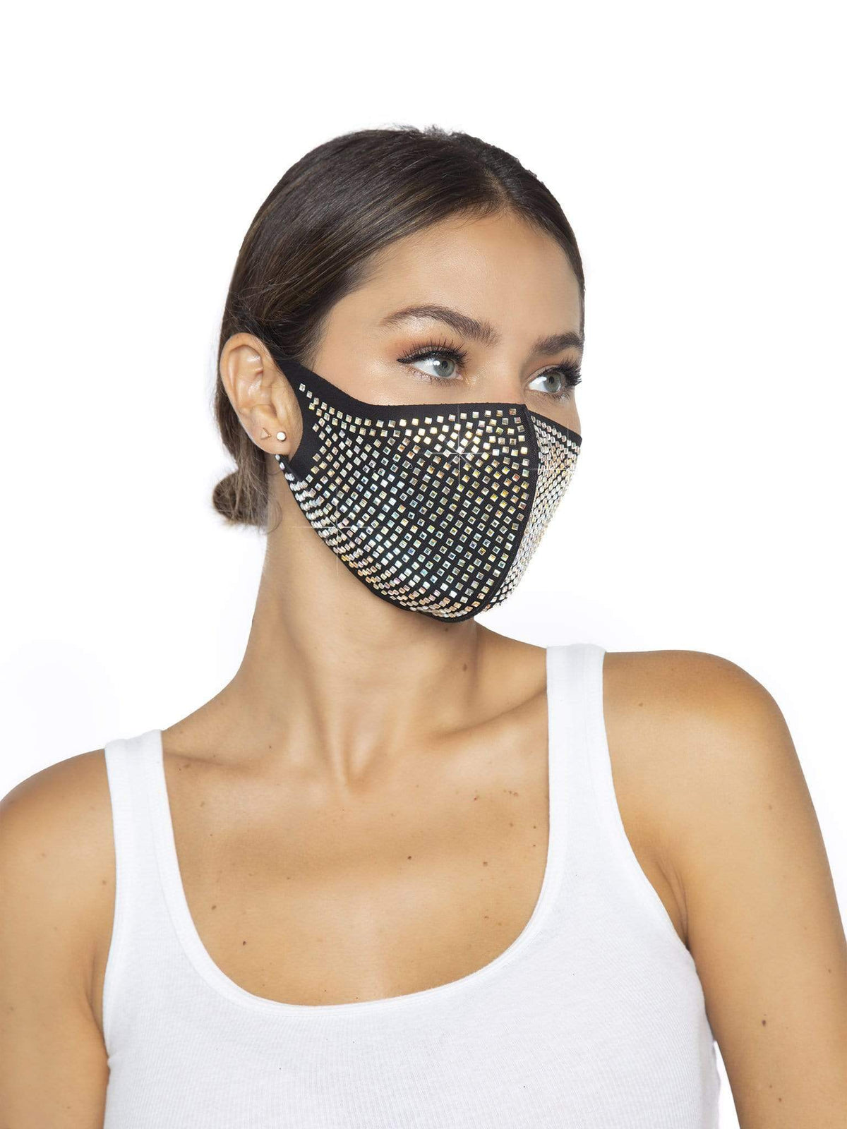 Mika Rhinestone Face Mask