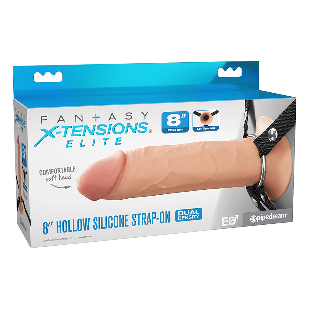 X-Tension Elite 8" Silicone Hollow Strap-On Light
