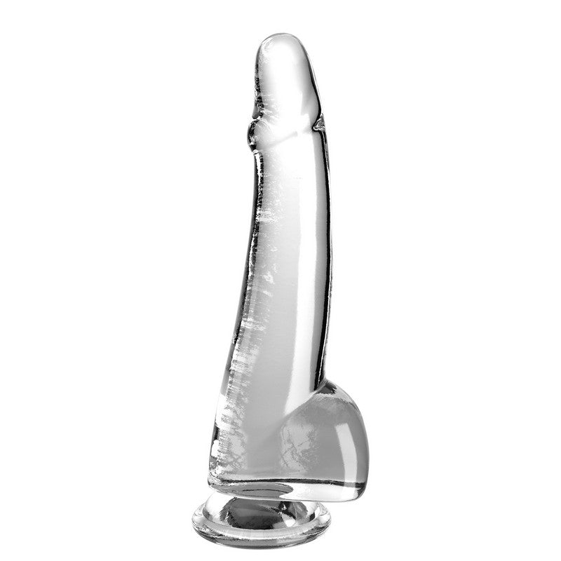 King Cock 10” with Balls Clear