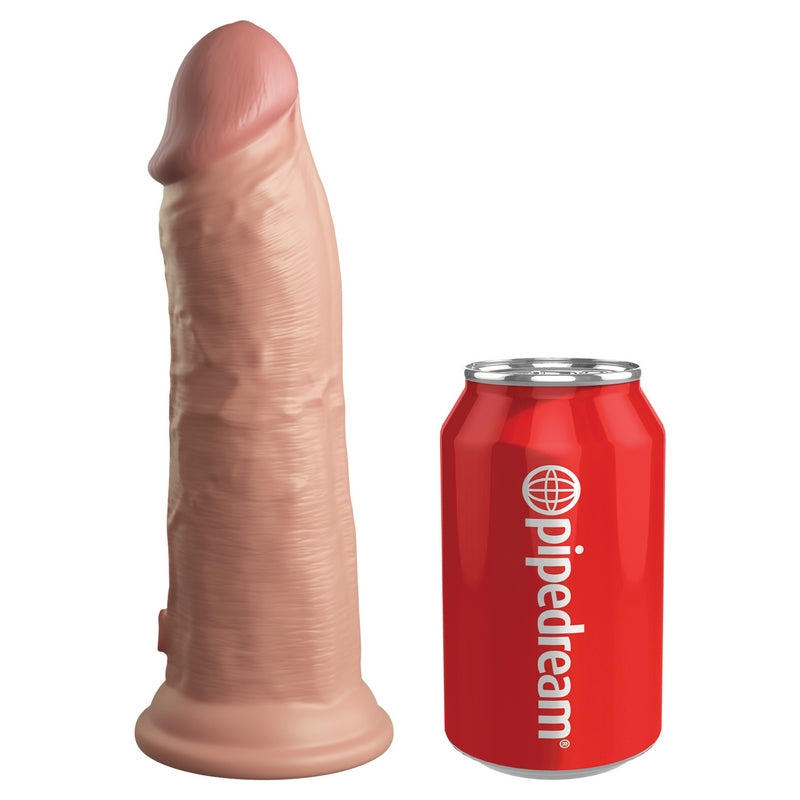 King Cock Elite 8” Vibrating Silicone Cock Light