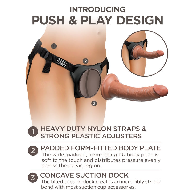 King Cock Elite Comfy Silicone Body Dock Kit