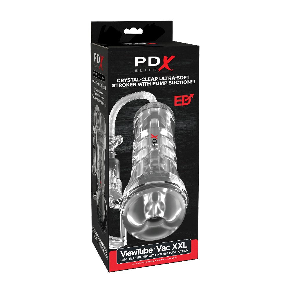 View Tube Vac XXL Pump See-Thru Pump Stroker Clear