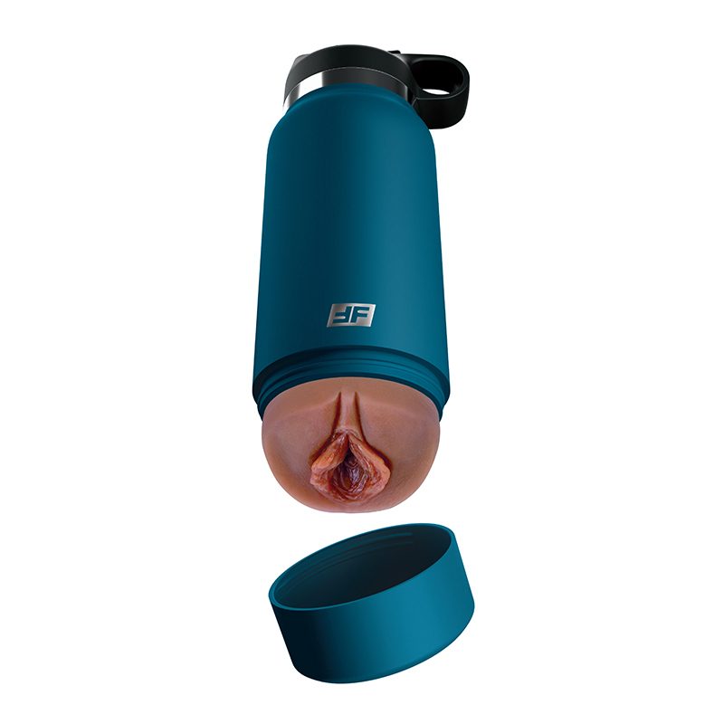PDX Plus Fuck Flask Private Pleaser Blue Bottle Brown